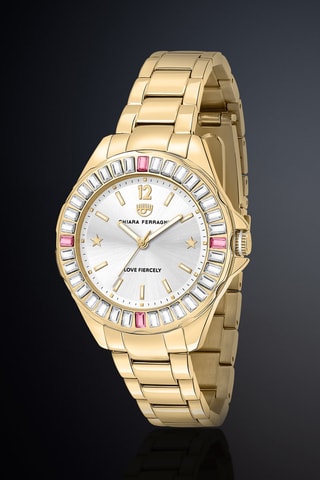 Montre à quartz en métal - Doré et argenté