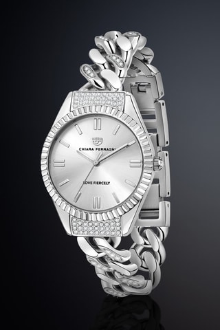 Montre à quartz en laiton- Argenté