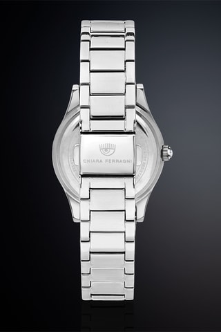 Montre à quartz en métal - Argenté