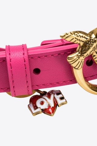 Ceinture en cuir - Fuchsia
