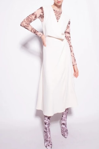 Robe midi - Blanc
