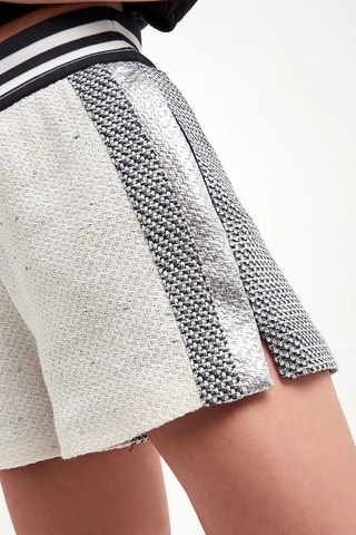 Short taille haute - Ecru