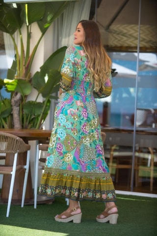 Robe longue - Vert