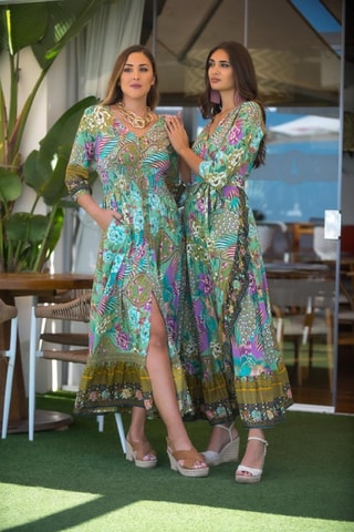 Robe longue - Vert
