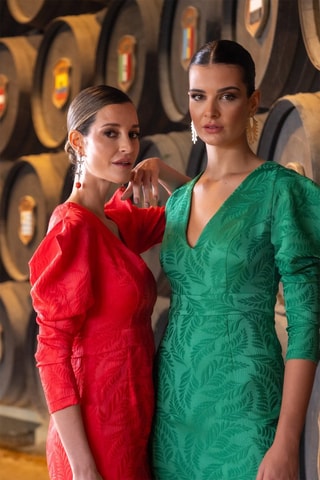 Robe midi - Rouge