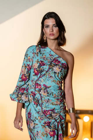 Robe longue - Turquoise