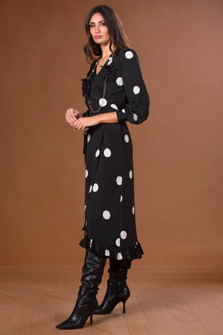 Robe portefeuille - Noir