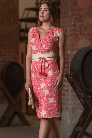 Robe - Rose et blanc