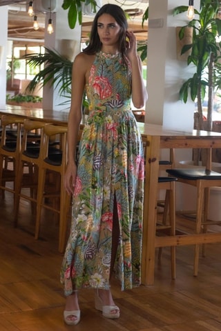Robe longue - Vert