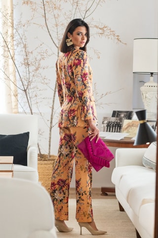 Pantalon - Jaune et rose