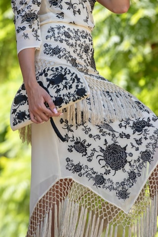 Sac à main - Noir et beige