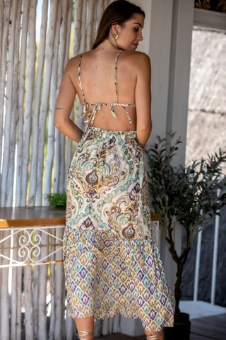 Robe midi - Beige