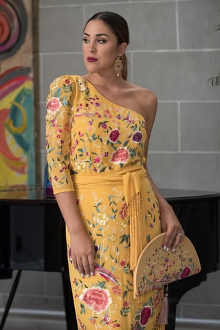 Blouse asymétrique - Moutarde