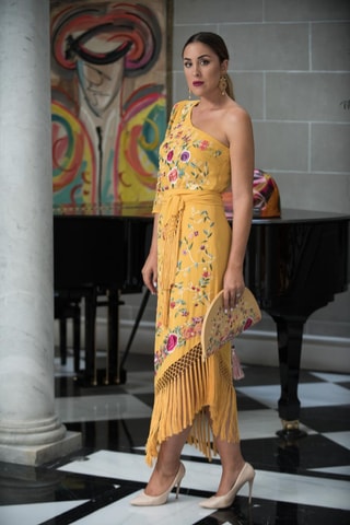 Blouse asymétrique - Moutarde