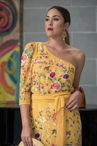 Blouse asymétrique - Moutarde