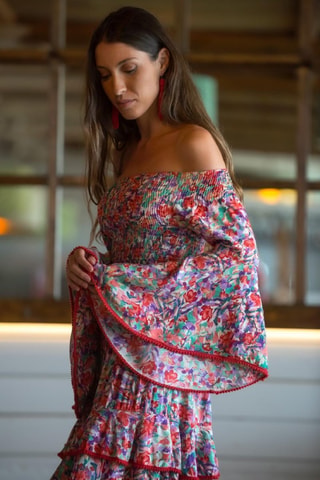 Robe courte - Rouge