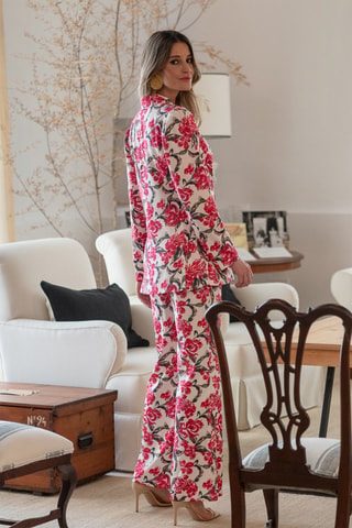 Blazer - Bianco e rosa