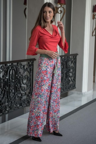 Pantalon palazzo - Violet