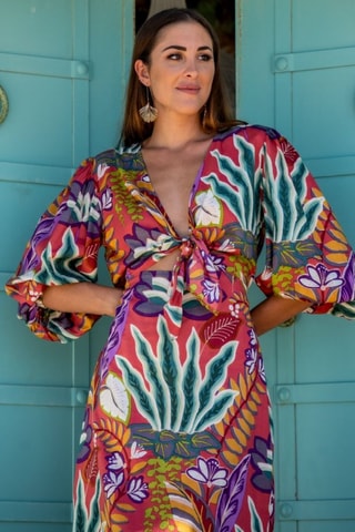 Robe - Rouge et vert