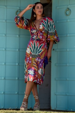 Robe - Rouge et vert