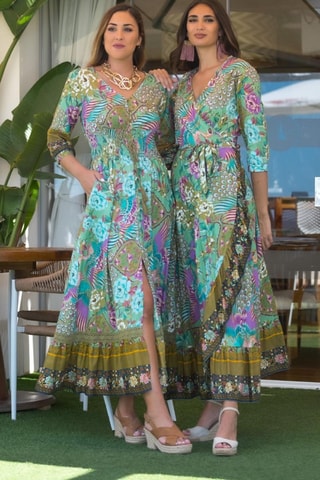 Robe longue - Vert
