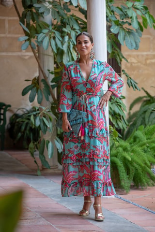 Robe longue - Turquoise