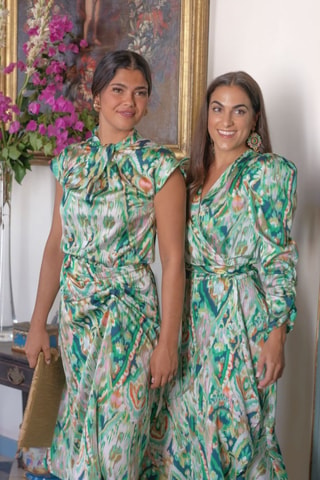 Jupe - Vert et rose