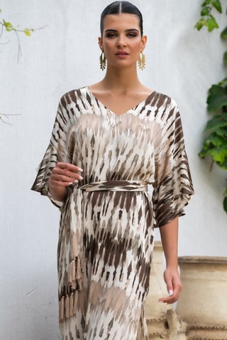 Robe midi - Beige