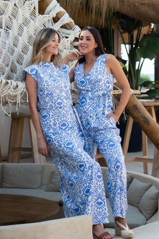 Pantalon loose - Bleu