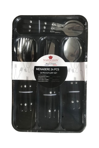Ménagère en acier inoxydable - 24 pièces