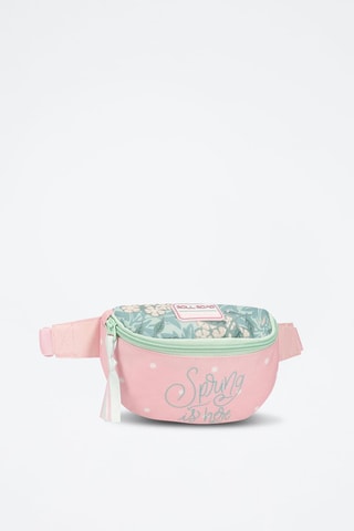 Bolsa de cintura - Rosa - Branco, rosa e verde