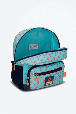 Mochila Azul - Azul e laranja