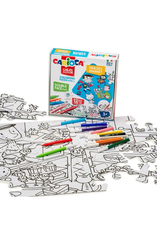 Puzzle à colorier - Dès 3 ans