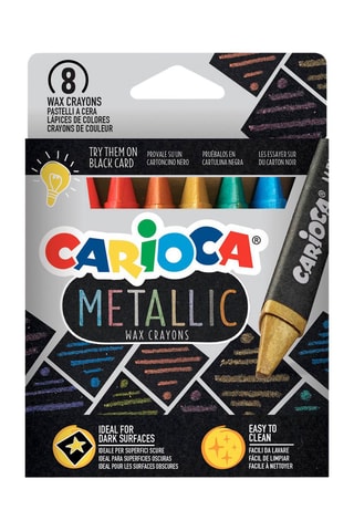8 crayons de couleur Metallic
