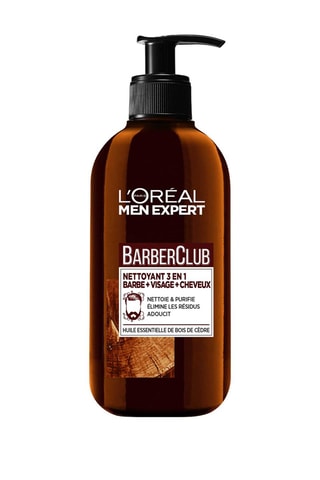 Limpiador 3 en 1 para barba, rostro y cabello Barber Club - 200 ml