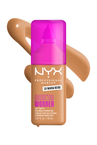 Base de maquillaje líquida Make 'Em Wonder - 19 Warm Beige - 30 ml