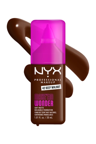 Base de maquillaje líquida Make 'Em Wonder - 42 Deep Walnut - 30 ml