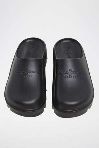 Tongs plateformes - Noir