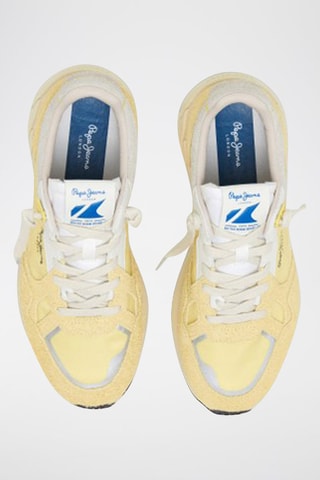 Baskets en nubuck - Jaune