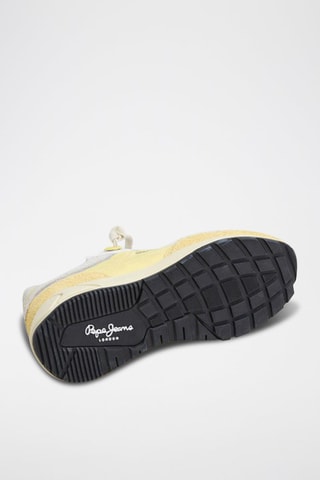 Baskets en nubuck - Jaune
