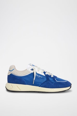 Baskets en cuir - Bleu