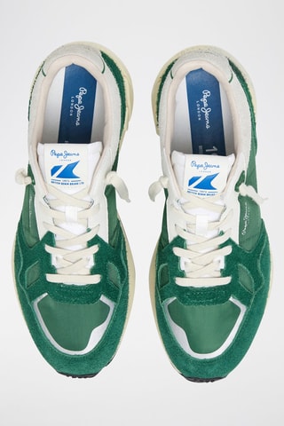 Baskets en nubuck - Vert
