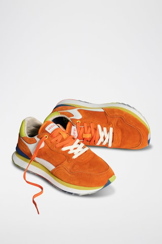 Baskets en cuir Citrus - Orange