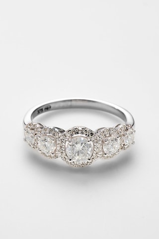 Anillo Gabriela - Oro blanco y diamantes