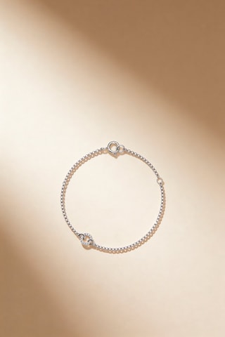 Pulsera Lia - 
Oro blanco y diamantes
