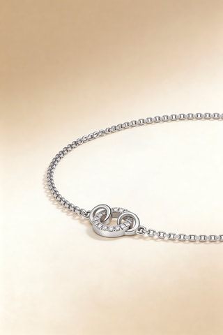 Pulsera Lia - 
Oro blanco y diamantes