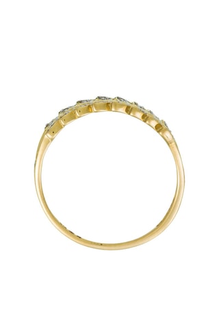 Anillo Feuillage Lumineux - Oro amarillo y diamantes