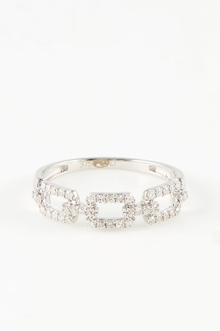 Anillo Aphrodite - 
Oro blanco y diamantes