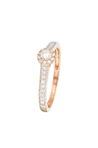 Solitario Remarquable Oro rosa y diamantes