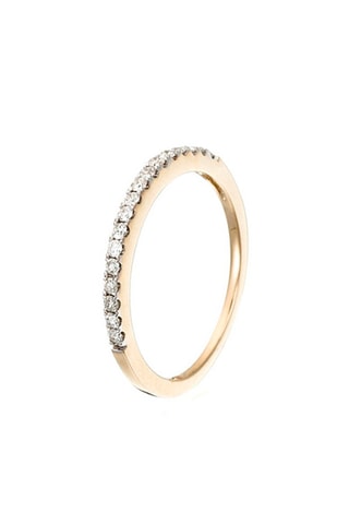 Anillo Tour de diamants - 
Oro amarillo y diamantes